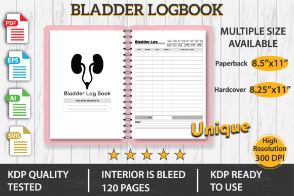 Bladder Log Book KDP Interior: A Practical Tool for Health Tracking and Self-Publishing