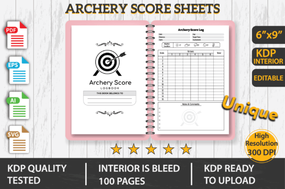Designing Precision: The Complete Guide to Archery Score Sheet KDP Interior