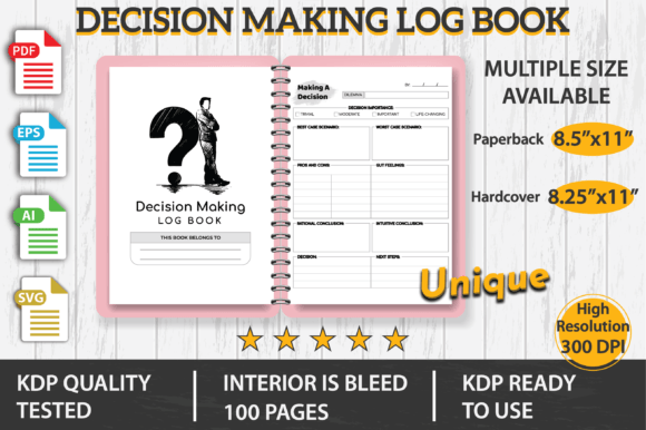 How a Decision Making Logbook KDP Interior Helps You Make Better Choices