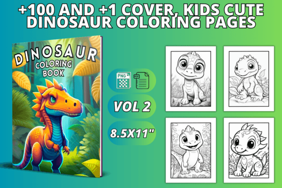 Kids Cute Dinosaur Coloring Pages VOL 2: What to Check Before Using Them for Your Next Project
