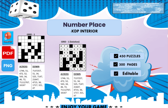 Number Place Puzzles for Designers & KDP