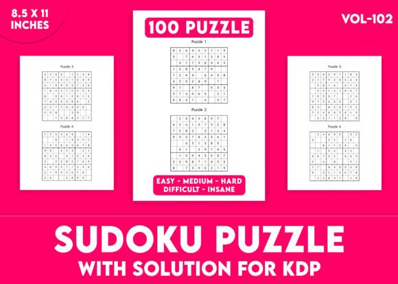 Sudoku Puzzles for KDP Interior Vol-102