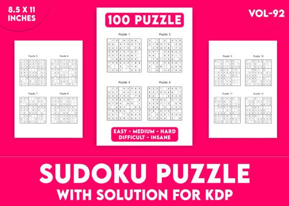 Sudoku Puzzles for KDP Interior Vol-92