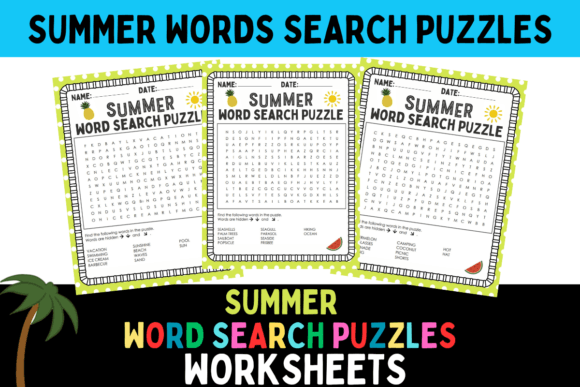 Summer Word Search Puzzles: Practical Tools for Educators, Parents, and Homeschoolers