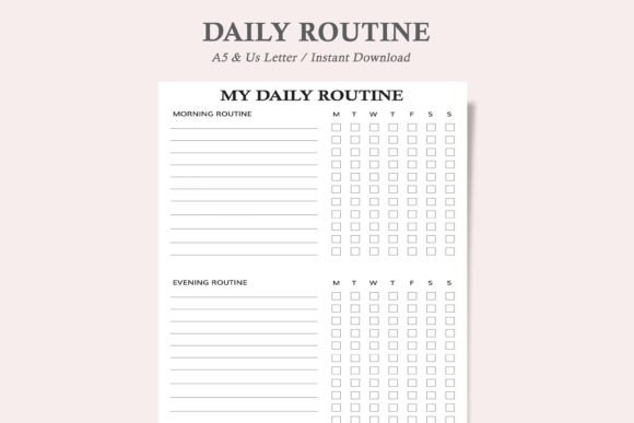 The All-in-One Daily Routine Planner: Your Blueprint for a Productive and Balanced Day