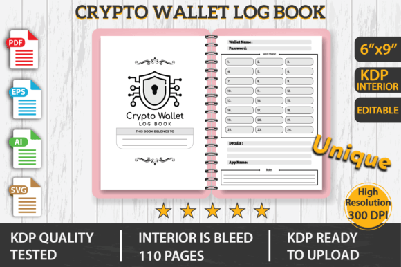 The Essential Guide to the Crypto Wallet Log Book for KDP Interior Design