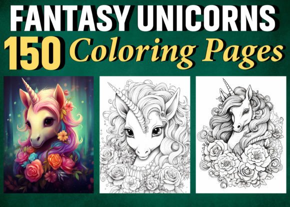 Unlocking the Creative Potential of 150 Fantasy Unicorns Coloring Pages for KDP Publishing