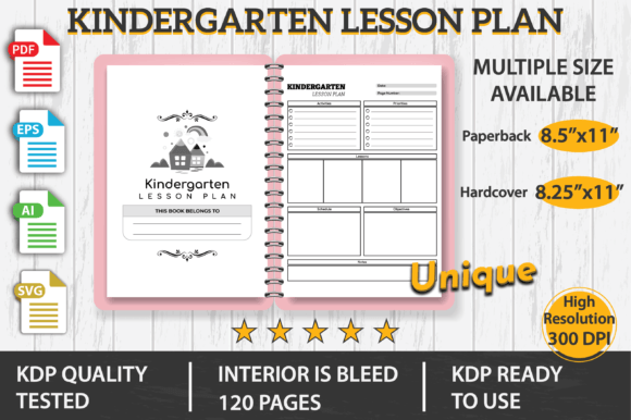 Why a Well-Designed Kindergarten Lesson Plan KDP Interior Matters for Educators and Publishers